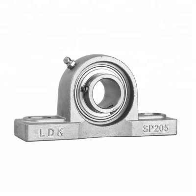 All stainless steel pillow block mounted ball bearings Wash down corrosion resistant SSUCP205-16 A