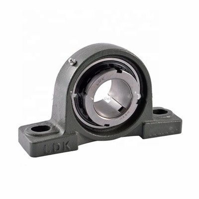 LDK standard duty UKP200 series cast iron pillow block bearing with adapter sleeve